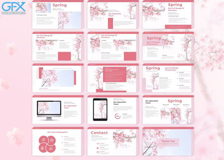 دانلود قالب پاورپوینت فصل بهار