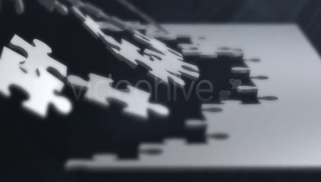 پروژه آماده افتر افکت نمایش لوگو با افکت پازل