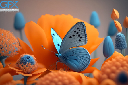 عکس های پروانه سه بعدی