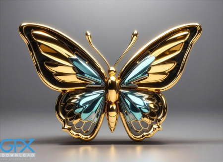 عکس پروانه سه بعدی با کیفیت