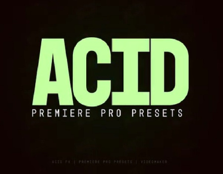 پریست متن پریمیر با افکت اسیدی Acid FX