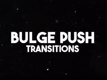 پریست ترانزیشن پریمیر با افکت فشار دادن Bulge Push