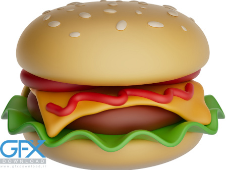 عکس کارتونی از همبرگر