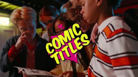 پروژه افتر افکت 10 تایتل کمیک کارتنی Comic Titles