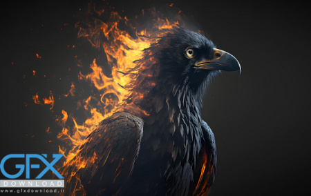 عکس عقاب آتشین