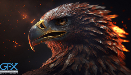 دانلود عکس عقاب آتشین