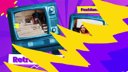 پروژه افتر افکت تیزر تبلیغاتی با تلویزیون قدیمی