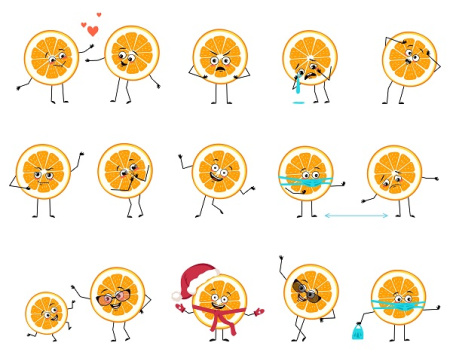 وکتور شکلک های کاراکتری