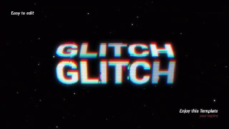 پروژه افتر افکت تایپوگرافی های گلیچ Glitch Typography