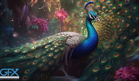 عکس طاووس برای تصویر زمینه