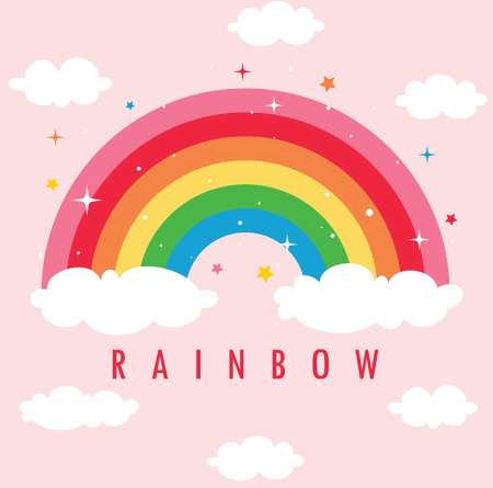 وکتور بک گراند رنگین کمان