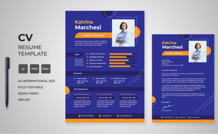 دانلود قالب لایه باز رزومه کاری