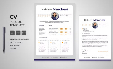 دانلود فایل لایه باز رزومه