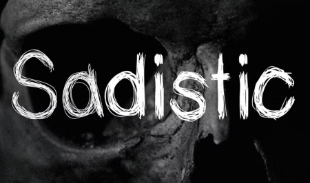 فونت ترسناک و شیطانی انگلیسی Sadistic