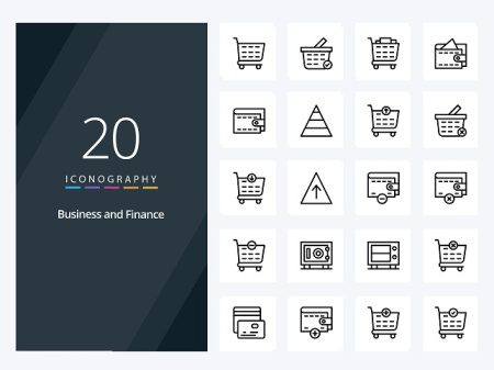 آیکون سبد خرید لایه باز