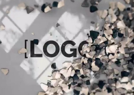 پروژه پریمیر نمایش لوگو سنگی Stones Logo