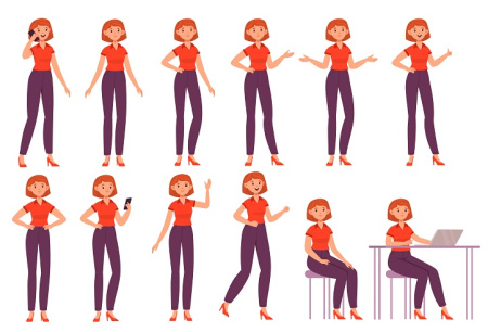 وکتور لایه باز زن