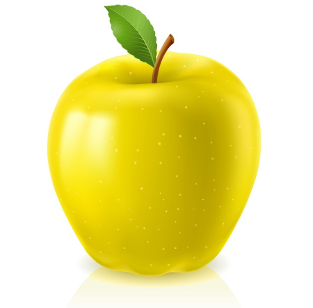 وکتور سیب زرد