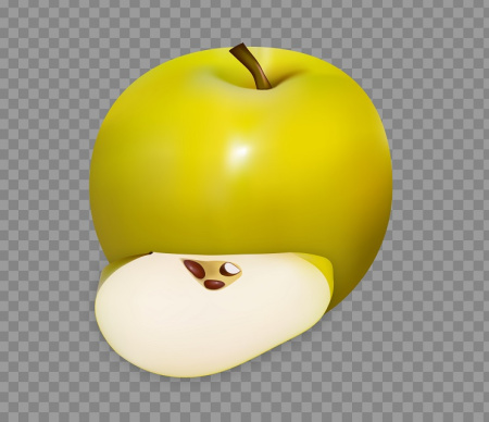 وکتور سیب زرد و سبز