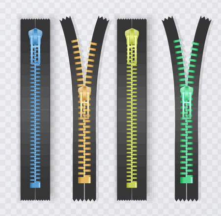 وکتور زیپ رنگی