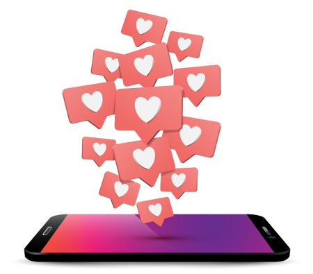 دانلود وکتور لایک اینستاگرام