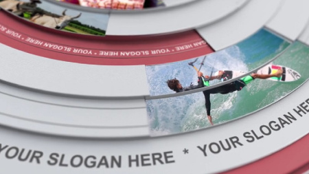 پروژه افتر افکت اسلایدشو با دایره های چرخشی Circle Slideshow