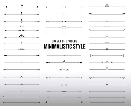 وکتور خط جدا کننده تزئینی