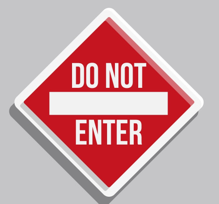 وکتور تابلو ورود ممنوع