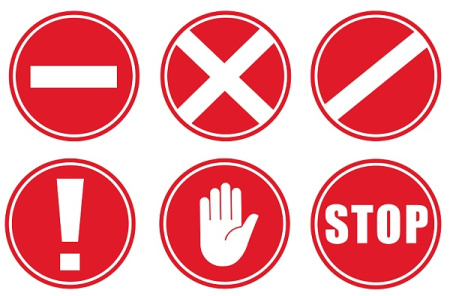 وکتور علامت ورود ممنوع