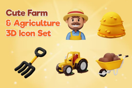 آیکون های سه بعدی کشاورز