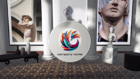دانلود پروژه پریمیر لوگو در نمایشگاه هنری Art Gallery Logo