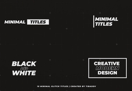 پریست پریمیر 15 تایتل گلیچ MInimal Glitch Titles