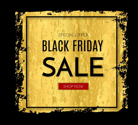 وکتور کادر طلایی متن