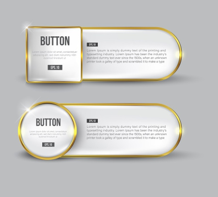 وکتور کادر متن طلایی