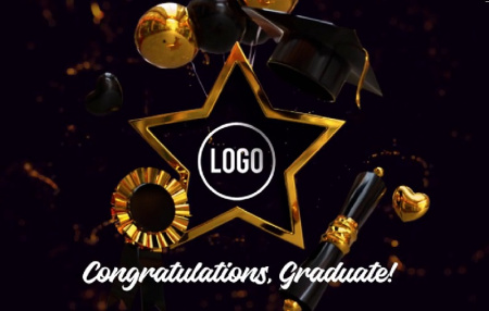 پروژه پریمیر تیزر جشن فارغ‌ التحصیلی Gold Graduation Awards Intro