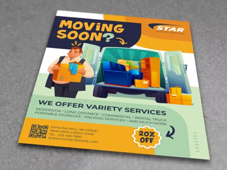 دانلود فایل لایه باز بنر تبلیغاتی خدمات اسباب کشی