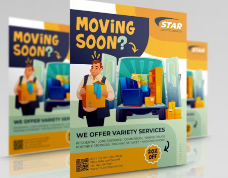 دانلود فایل لایه باز بنر تبلیغاتی اسباب کشی