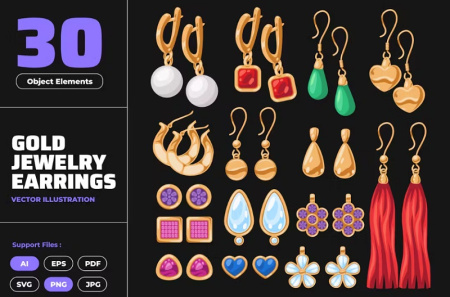 وکتور طلا و جواهرات