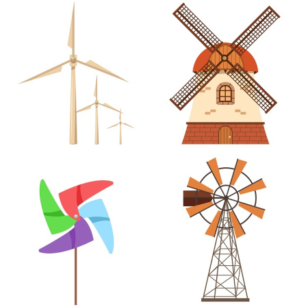 وکتور آسیاب بادی