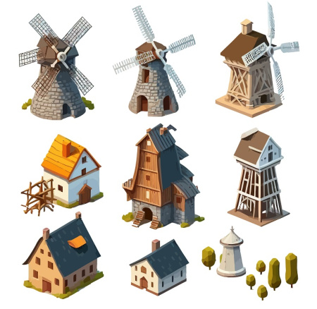 دانلود وکتور آسیاب