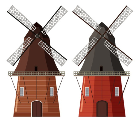 وکتور آسیاب چوبی