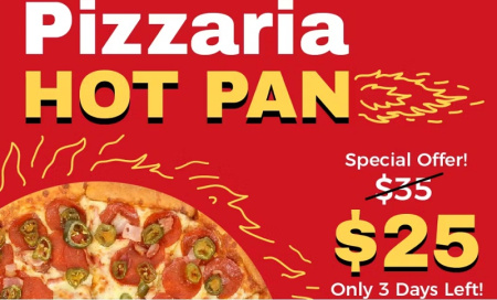 وکتور بنر تبلیغاتی پیتزا برای پست اینستاگرام