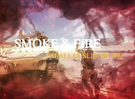 دانلود پروژه افتر افکت اسلایدشو پارالاکس با دود و آتش