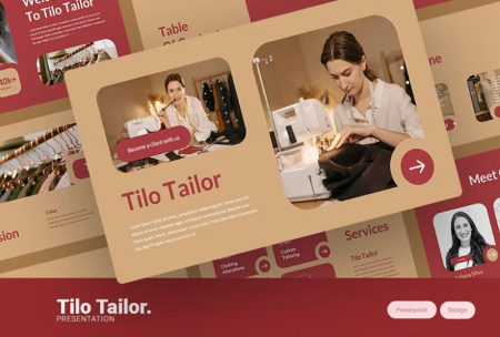 قالب پاورپوینت خیاطی