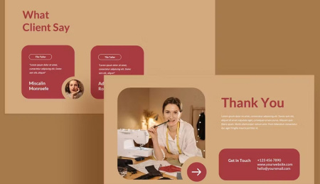 دانلود قالب پاورپوینت خیاطی