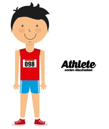 طرح وکتور پسر بچه ورزشکار