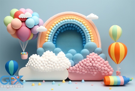 بک گراند تولد بچگانه