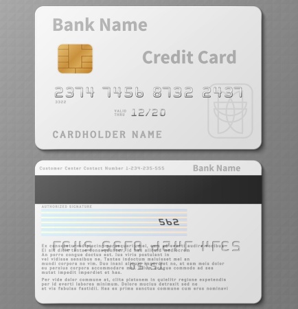 وکتور طرح و قالب خام کارت بانکی