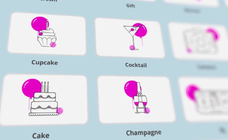 دانلود پروژه افتر افکت آیکون های جشن تولد Birthday Icons