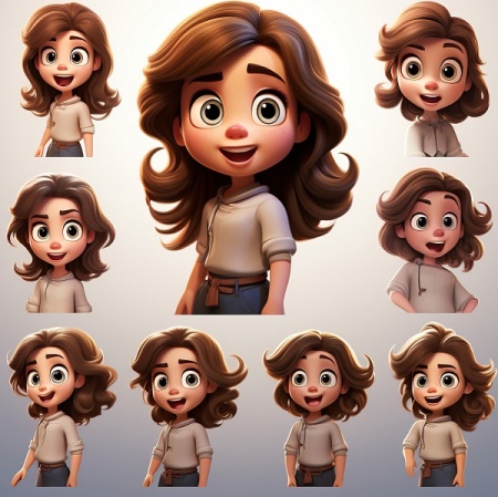 ایموجی های کاراکتری کارتونی
